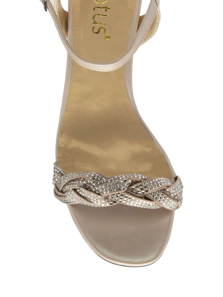 Lotus Natural Open-Toe Heeled Sandals - Image 4 of 4