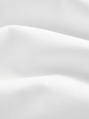 White/White Bow Regular Fit Single Cuff 100% Cotton Shirt And Bow Tie - Image 8 of 8