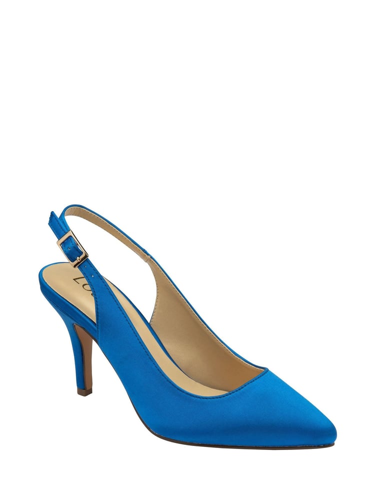 Lotus Blue Slingback Court Shoes - Image 1 of 4