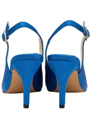 Lotus Blue Slingback Court Shoes - Image 3 of 4