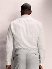 White Muscle Fit Motionflex Textured Shirt - Image 2 of 8