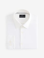 White Muscle Fit Motionflex Textured Shirt - Image 6 of 8