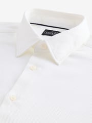 White Muscle Fit Motionflex Textured Shirt - Image 7 of 8