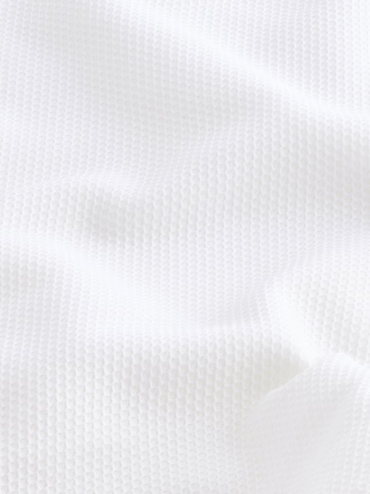 White Muscle Fit Motionflex Textured Shirt - Image 8 of 8