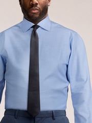 Mid Blue Muscle Fit Motionflex Textured Shirt - Image 4 of 8