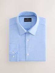 Mid Blue Muscle Fit Motionflex Textured Shirt - Image 6 of 8