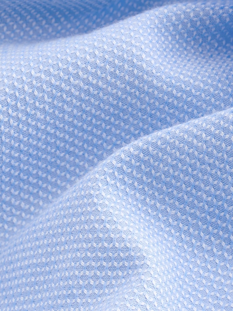 Mid Blue Muscle Fit Motionflex Textured Shirt - Image 8 of 8