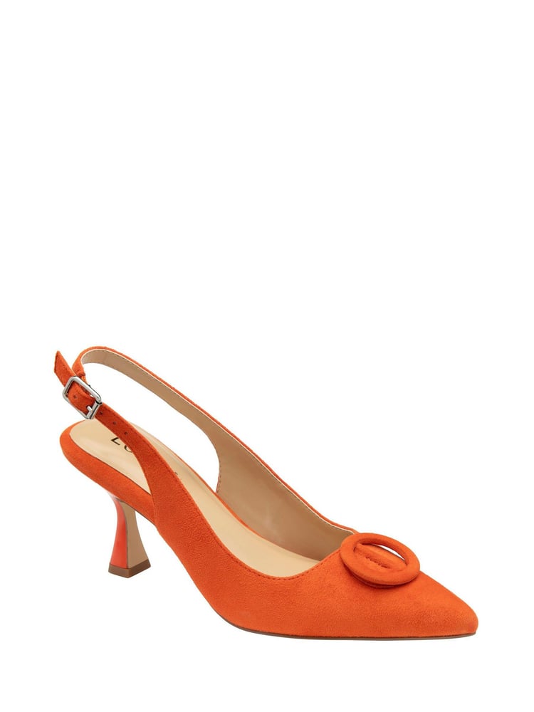 Lotus Orange Pointed-Toe Court Shoes - Image 1 of 4
