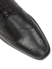 Lotus Charcole Black Leather Lace-Up Brogues - Image 4 of 4