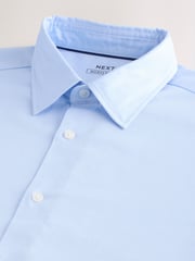 Light Blue Muscle Fit Motionflex Textured Shirt - Image 2 of 3