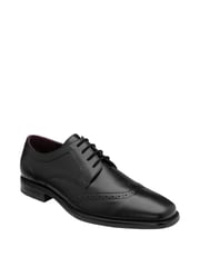 Lotus Black Leather Lace-Up Brogues - Image 1 of 4