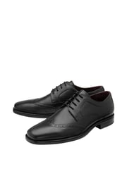 Lotus Black Leather Lace-Up Brogues - Image 2 of 4
