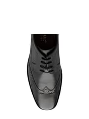 Lotus Black Leather Lace-Up Brogues - Image 4 of 4