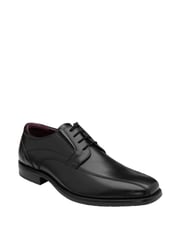 Lotus Jet Black Leather Derby Shoes - Image 1 of 4
