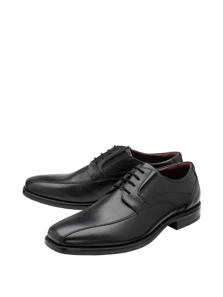Lotus Jet Black Leather Derby Shoes - Image 2 of 4
