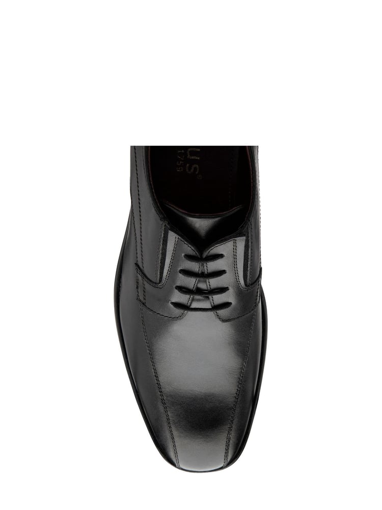 Lotus Jet Black Leather Derby Shoes - Image 4 of 4