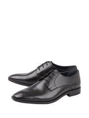Lotus Black Olive Leather Derby Shoes - Image 2 of 4