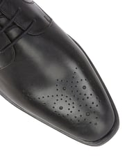 Lotus Black Olive Leather Derby Shoes - Image 4 of 4