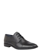 Lotus Onyx Black Leather Derby Shoes - Image 1 of 4