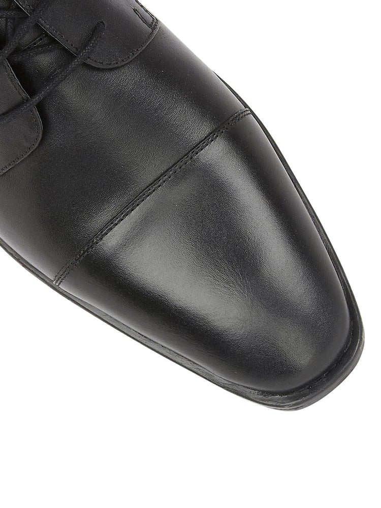 Lotus Onyx Black Leather Derby Shoes - Image 4 of 4