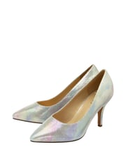 Lotus Silver Stiletto-Heel Court Shoes - Image 2 of 4