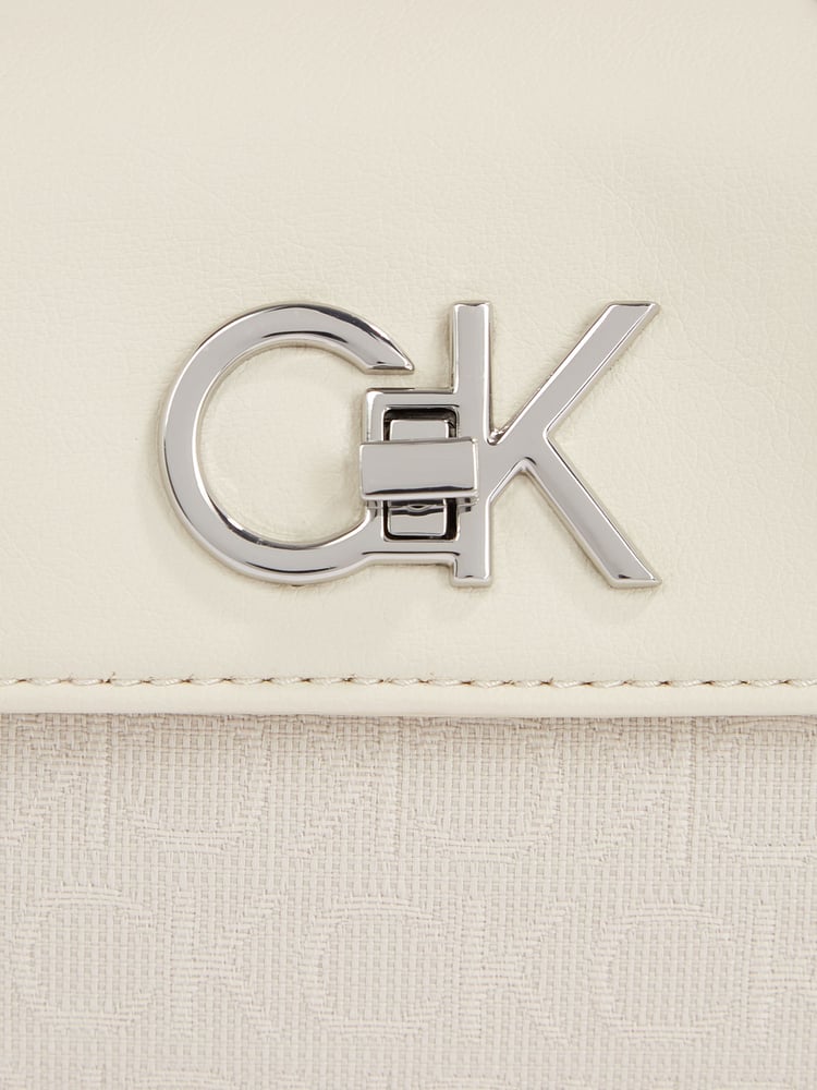 Calvin Klein White Mini Cross-Body Bag - Image 6 of 6