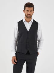 Skopes Charcoal Grey Single Breasted Wool Rich Darwin Suit Waistcoat - Image 1 of 4