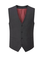 Skopes Charcoal Grey Single Breasted Wool Rich Darwin Suit Waistcoat - Image 3 of 4