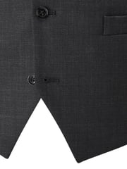 Skopes Charcoal Grey Single Breasted Wool Rich Darwin Suit Waistcoat - Image 4 of 4