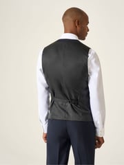 Skopes Navy Blue Single Breasted Wool Rich Darwin Suit Waistcoat - Image 2 of 4