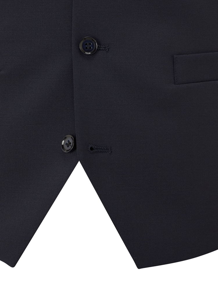 Skopes Navy Blue Single Breasted Wool Rich Darwin Suit Waistcoat - Image 4 of 4