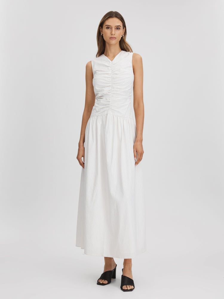 Anna Quan Ruche Maxi Dress - Image 1 of 5