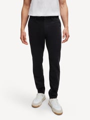 BOSS Black Tapered-Fit Chinos In Stretch-Cotton Satin - Image 1 of 1