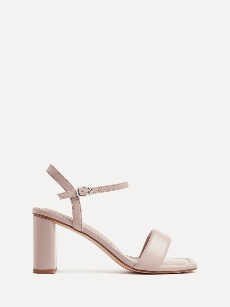 Linzi Nude Balfour Block Heeled Sandals With Padded Front Strap - Image 2 of 5