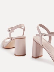 Linzi Nude Balfour Block Heeled Sandals With Padded Front Strap - Image 4 of 5