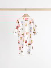 Red/Blue Baby Embroidered Sleepsuits 3 Pack (0mths-2yrs) - Image 5 of 11