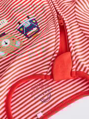 Red/Blue Baby Embroidered Sleepsuits 3 Pack (0mths-2yrs) - Image 8 of 11