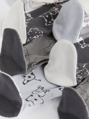 Black/White Baby Sleepsuits 4 Pack (0mths-2yrs) - Image 11 of 13