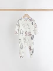 Black/White Baby Sleepsuits 4 Pack (0mths-2yrs) - Image 2 of 13