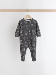 Black/White Baby Sleepsuits 4 Pack (0mths-2yrs) - Image 4 of 13