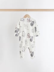Black/White Baby Sleepsuits 4 Pack (0mths-2yrs) - Image 7 of 13