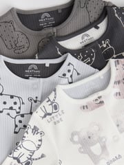 Black/White Baby Sleepsuits 4 Pack (0mths-2yrs) - Image 9 of 13