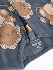 Navy Baby Two Way Zip Footless 100% Cotton Sleepsuits 3 Pack (0mths-3yrs) - Image 11 of 12
