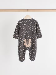 Monochrome Baby 2 Way Zip Sleepsuits 3 Pack (0mths-2yrs) - Image 7 of 13