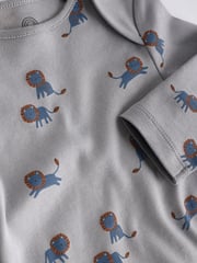 Teal Blue 7 Pack Baby Bodysuits - Image 12 of 13