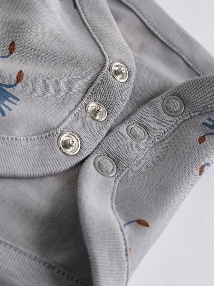 Teal Blue 7 Pack Baby Bodysuits - Image 13 of 13