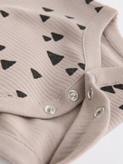 Neutral 3 Pack Baby Rib Bodysuits - Image 10 of 10