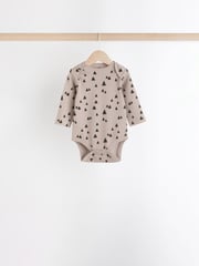 Neutral 3 Pack Baby Rib Bodysuits - Image 5 of 10