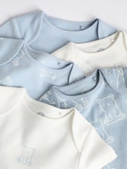 Blue Bear Baby Bodysuits 5 Pack - Image 10 of 13