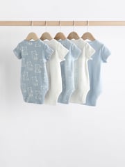 Blue Bear Baby Bodysuits 5 Pack - Image 2 of 13